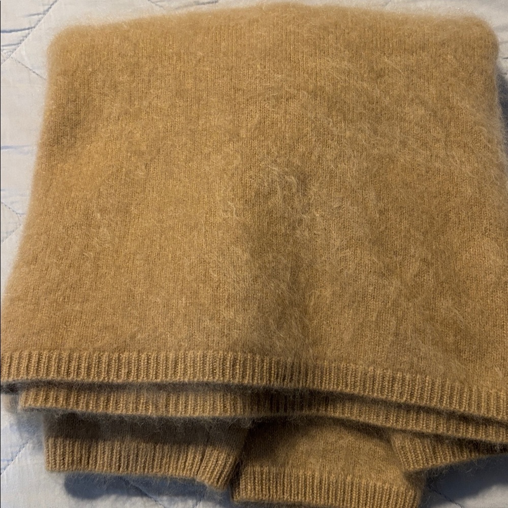 LISA YANG Natalia Latte brushed cashmere sweater sz 1 - Picture 7 of 7
